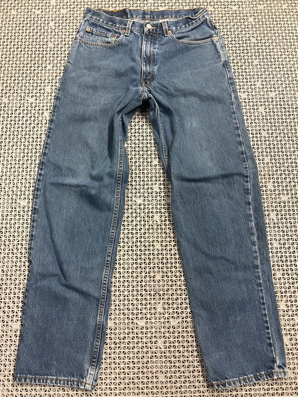 Vintage 90’s Levi's 550 Dark Wash Straight-Leg Blue Jeans - Y2K